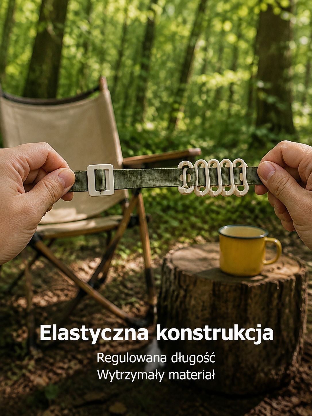 Regulowana, przenośna linka na pranie odporna na wiatr, bez wiercenia