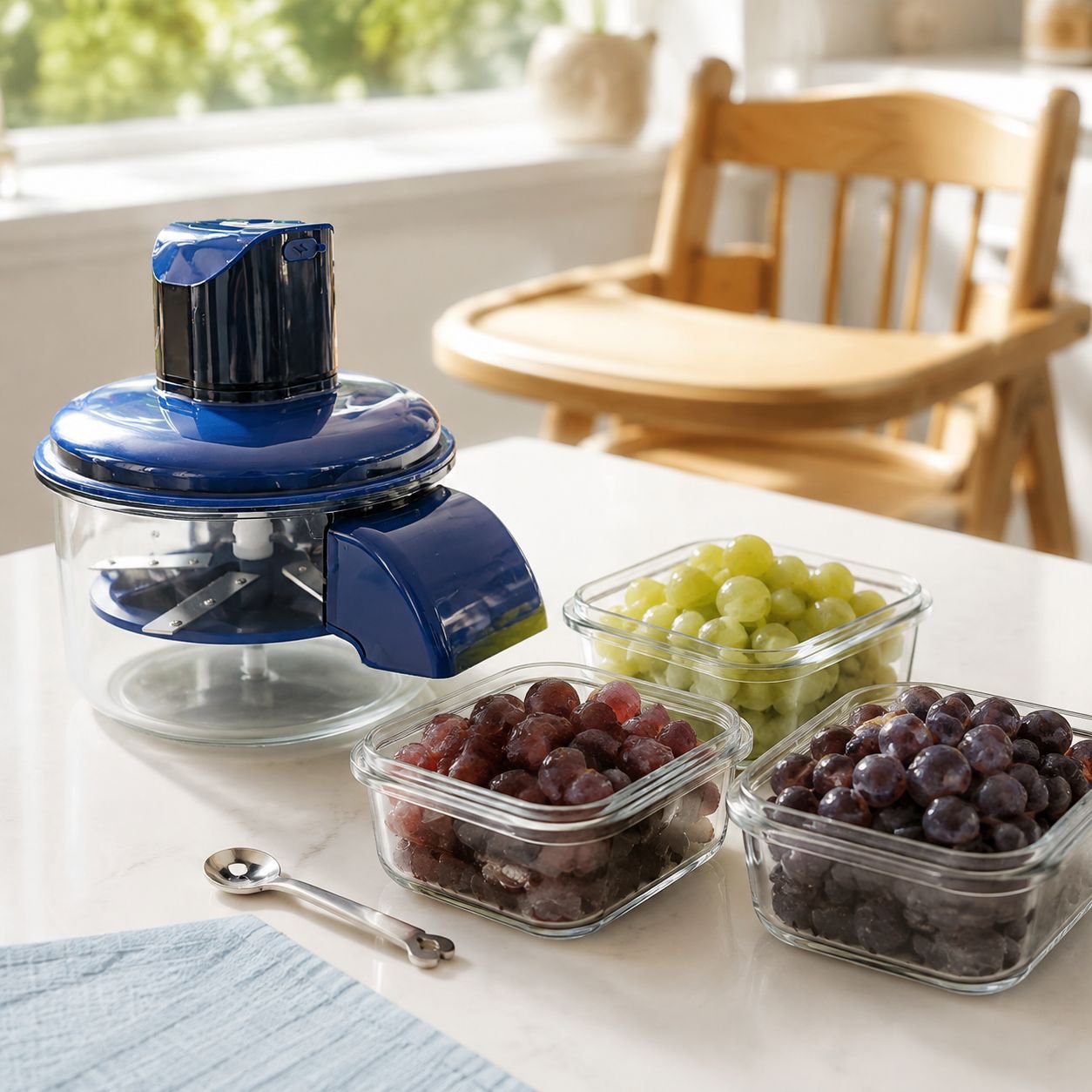 High-speed grape skin remover for green grapes