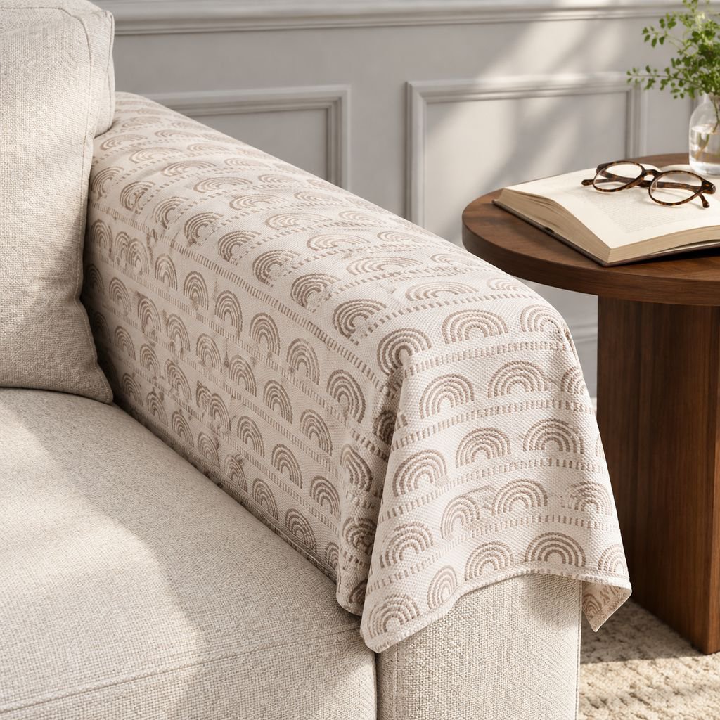 Versatile and easy-to-install sofa protector for furniture care