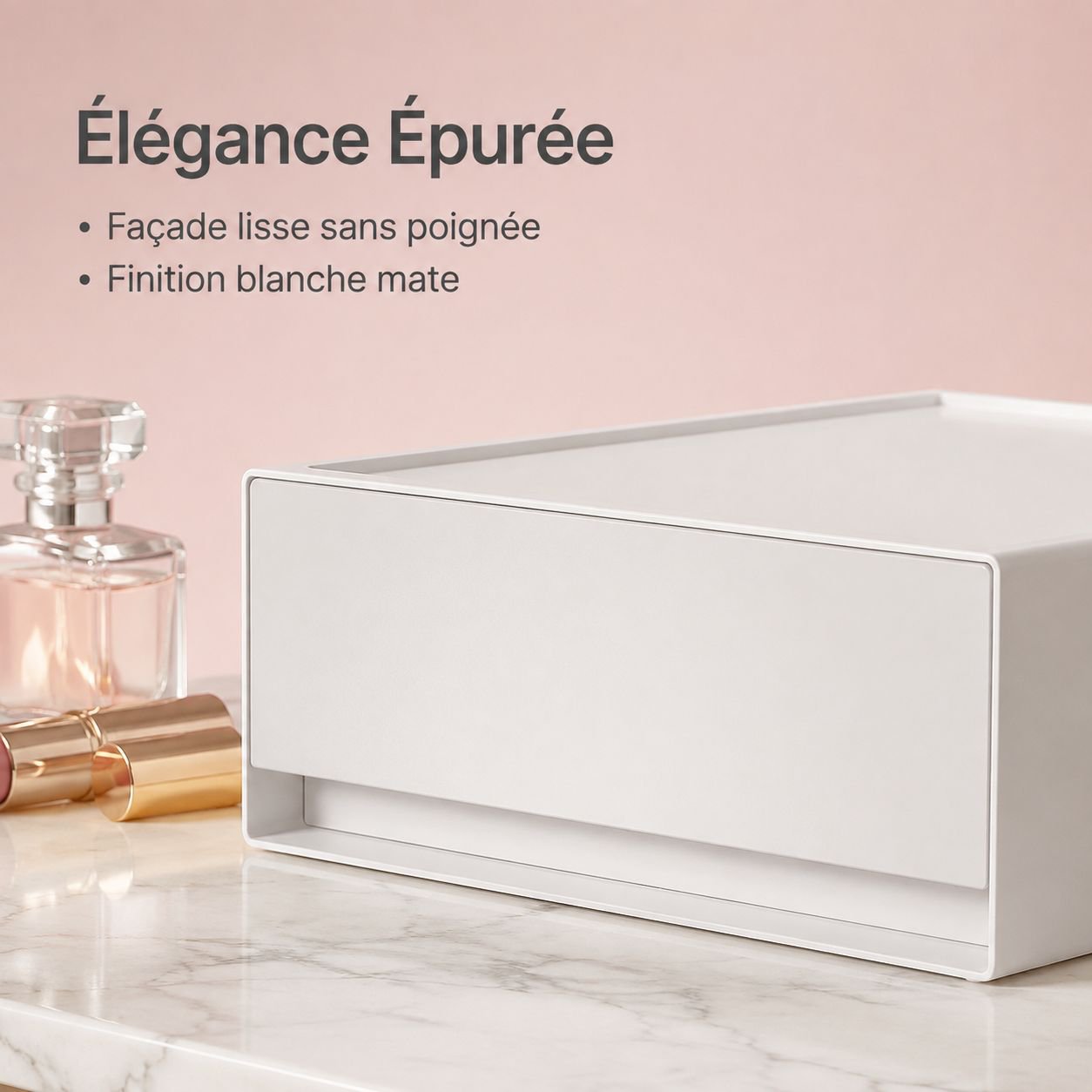 Boîte de rangement en plastique pour bureau