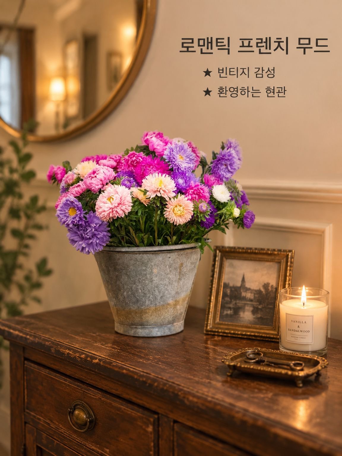 다채로운 캔디 화분 꽃