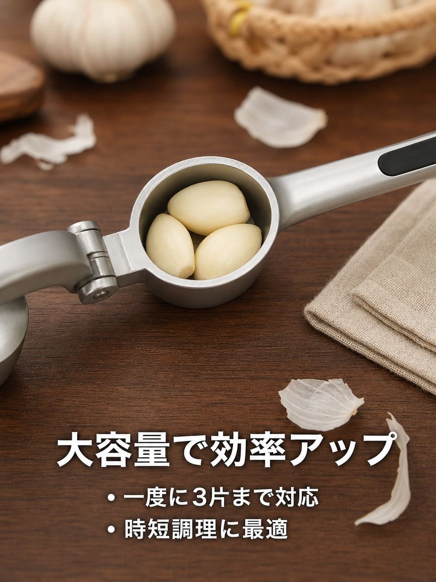 キッチン用特大ガーリックプレス