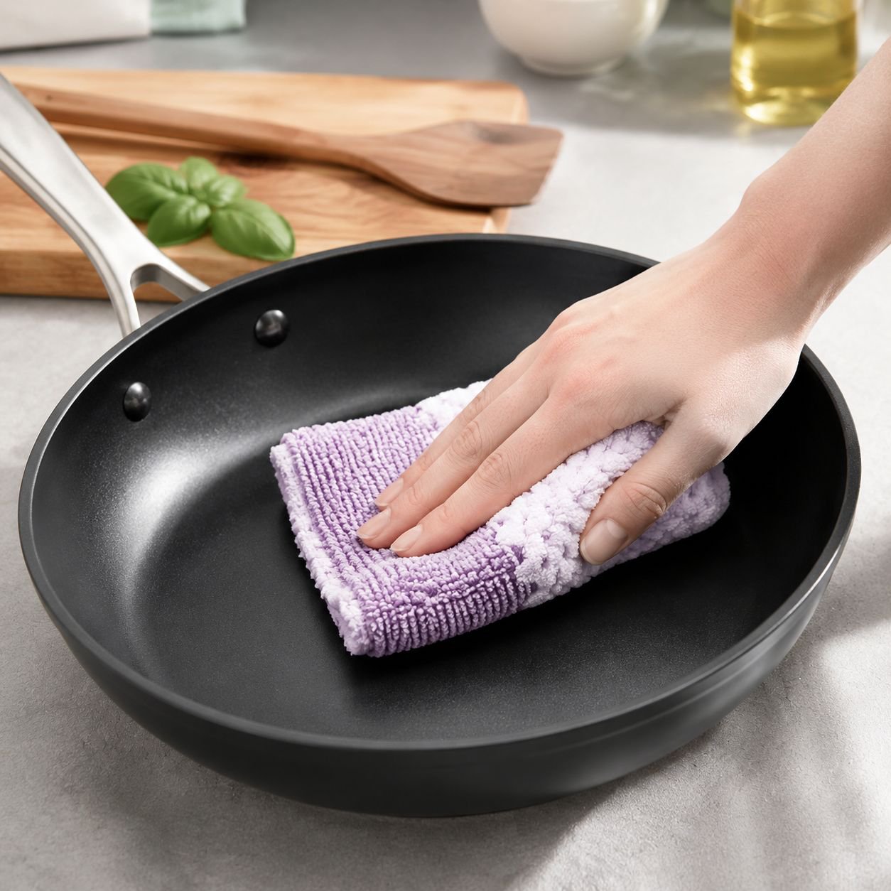 Non-stick Coral Fleece Kitchen Cleaning Cloth