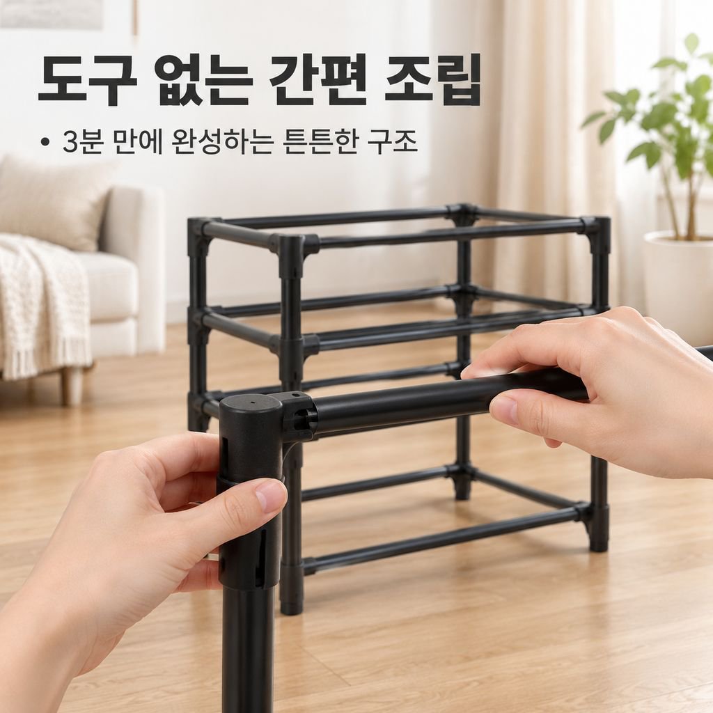 스탠드 행거 신발장 일체형 메탈 옷걸이 다기능 현관 복도 선반