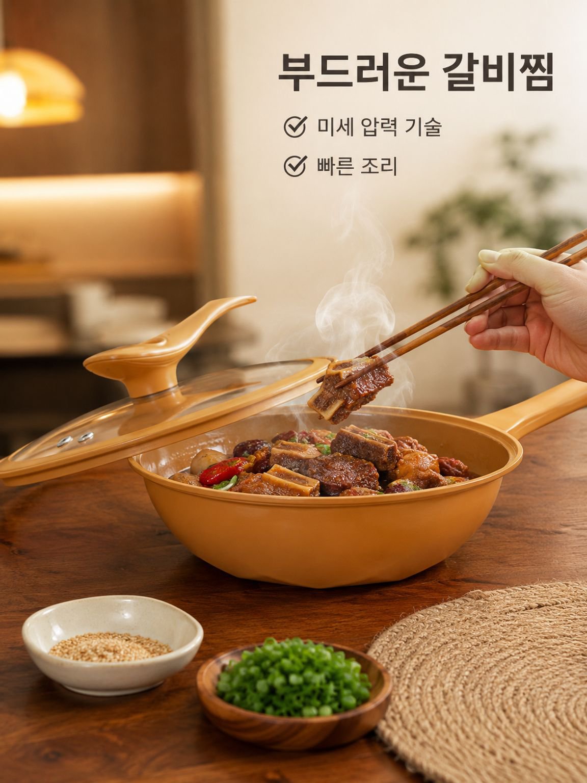 마이크로프레셔 노스틱 프라이팬