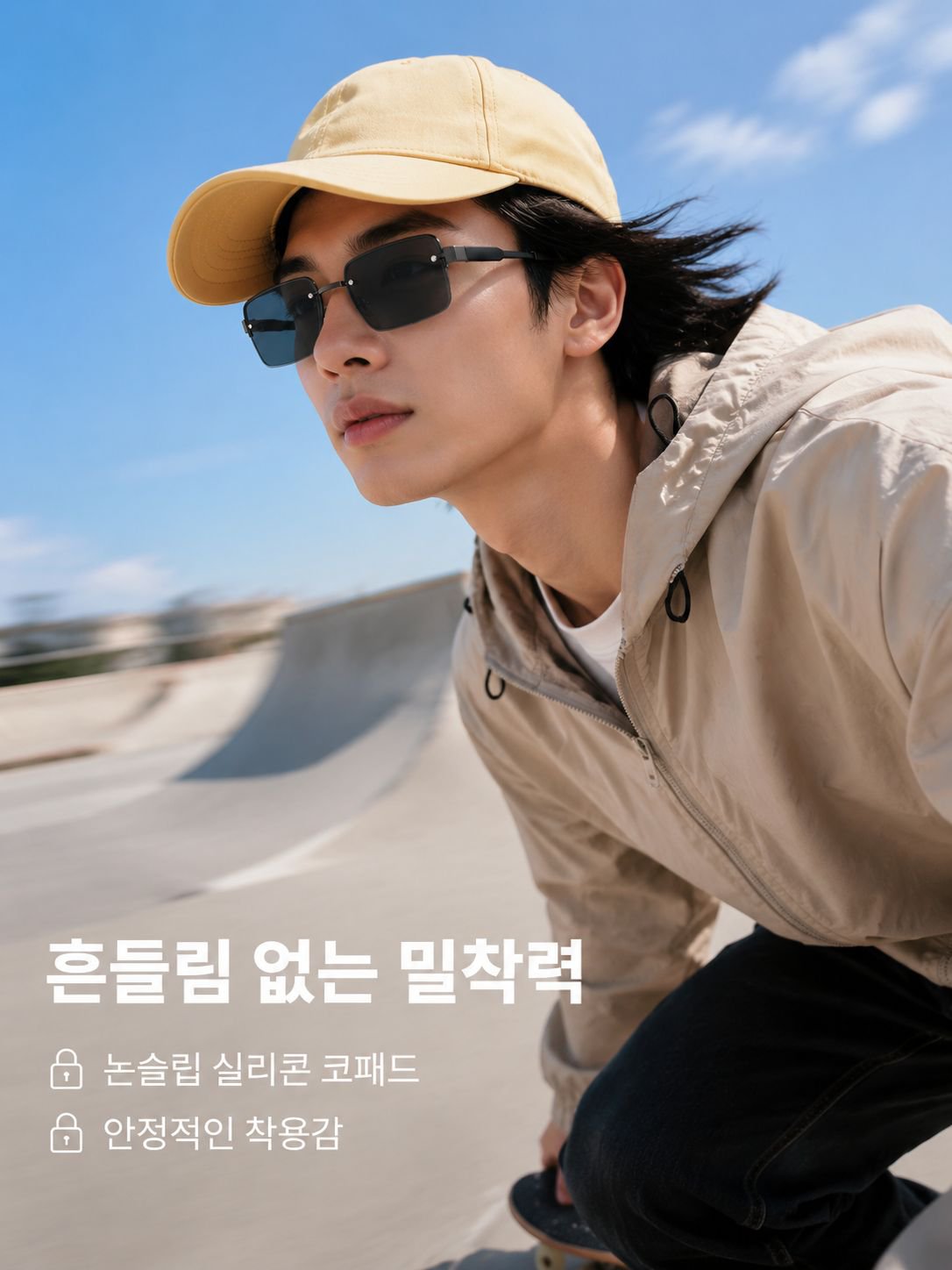 트렌디한 디자인의 유니크한 선글라스