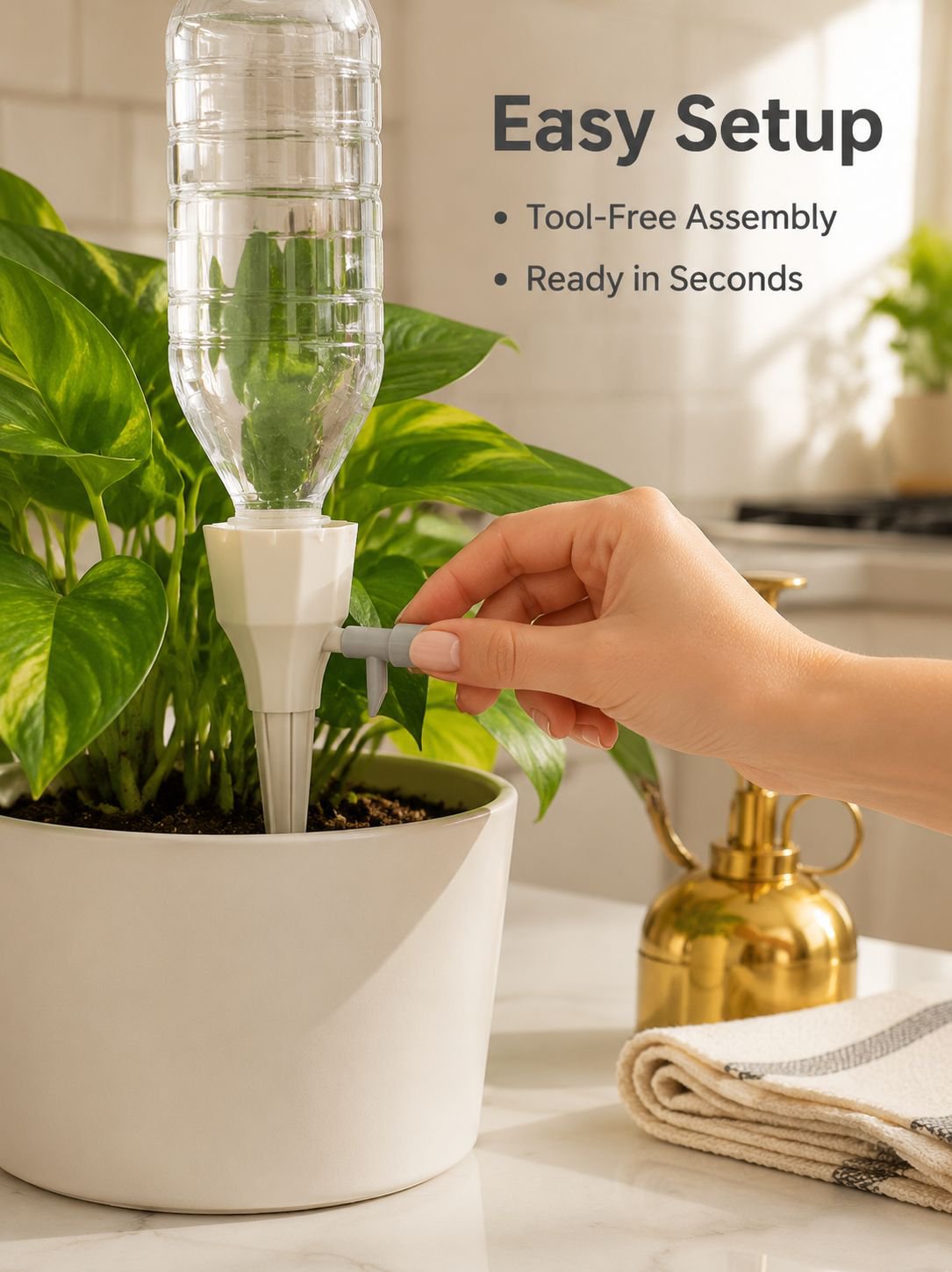 Automatic drip irrigation watering device