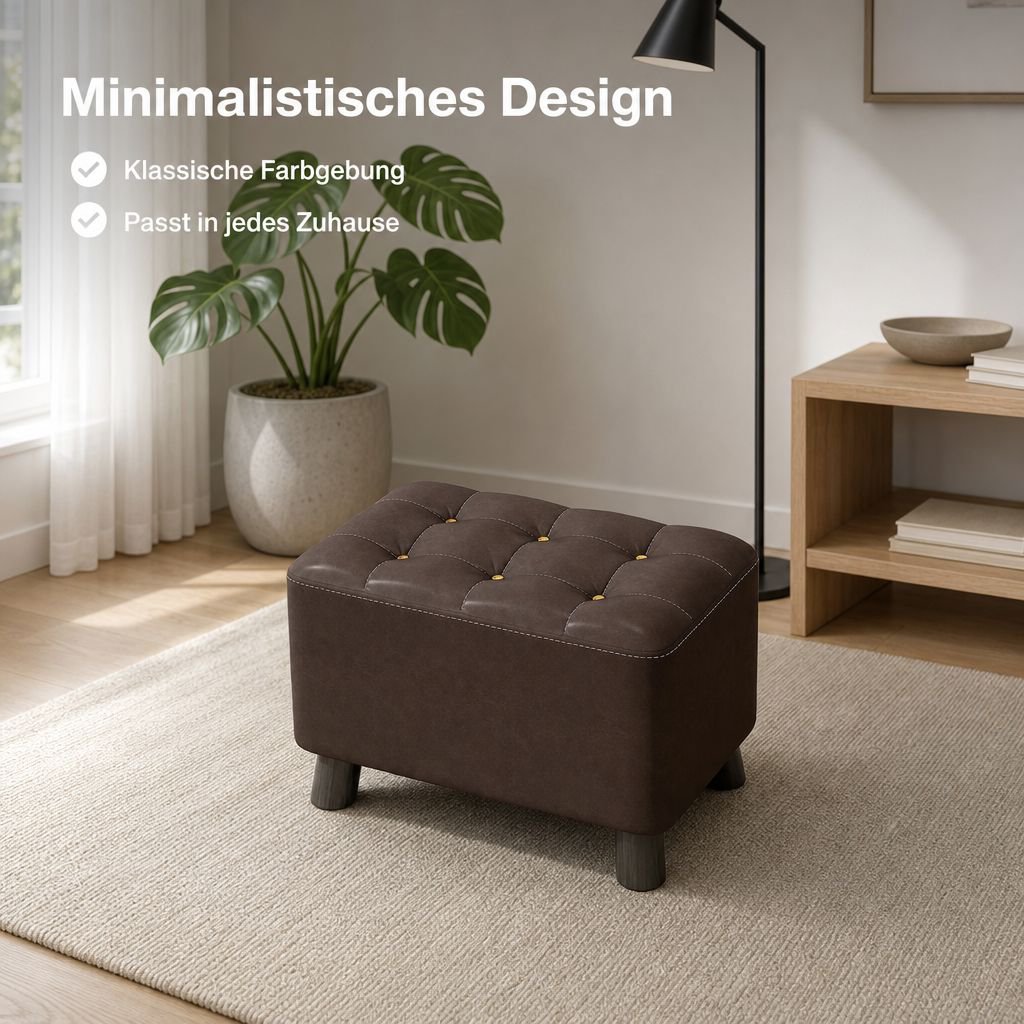 Kreativer quadratischer Hocker für den Heimgebrauch, geeignet zum Schuheanziehen und für Sofas.