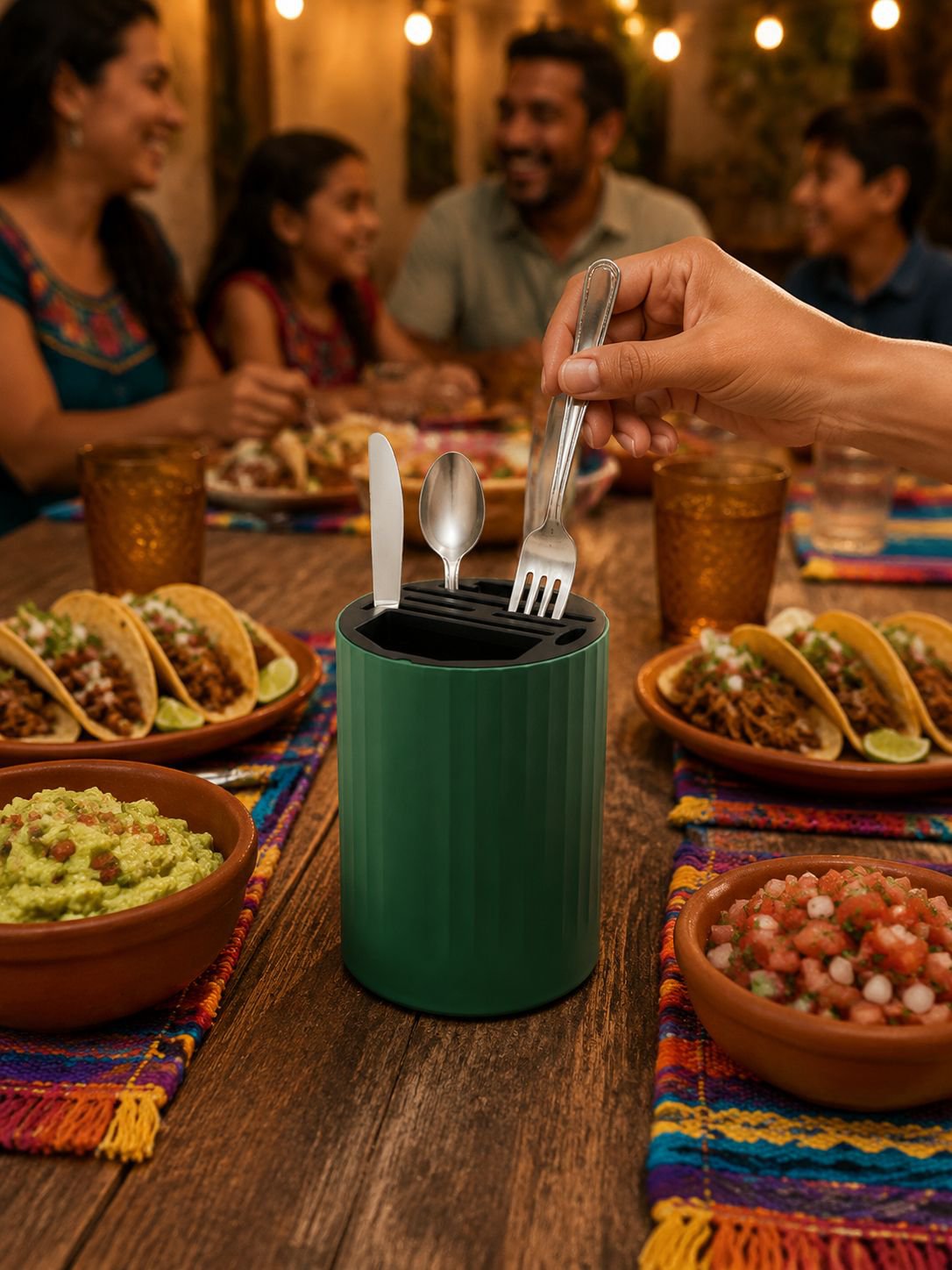 Material resistente del estuche organizador de cocina