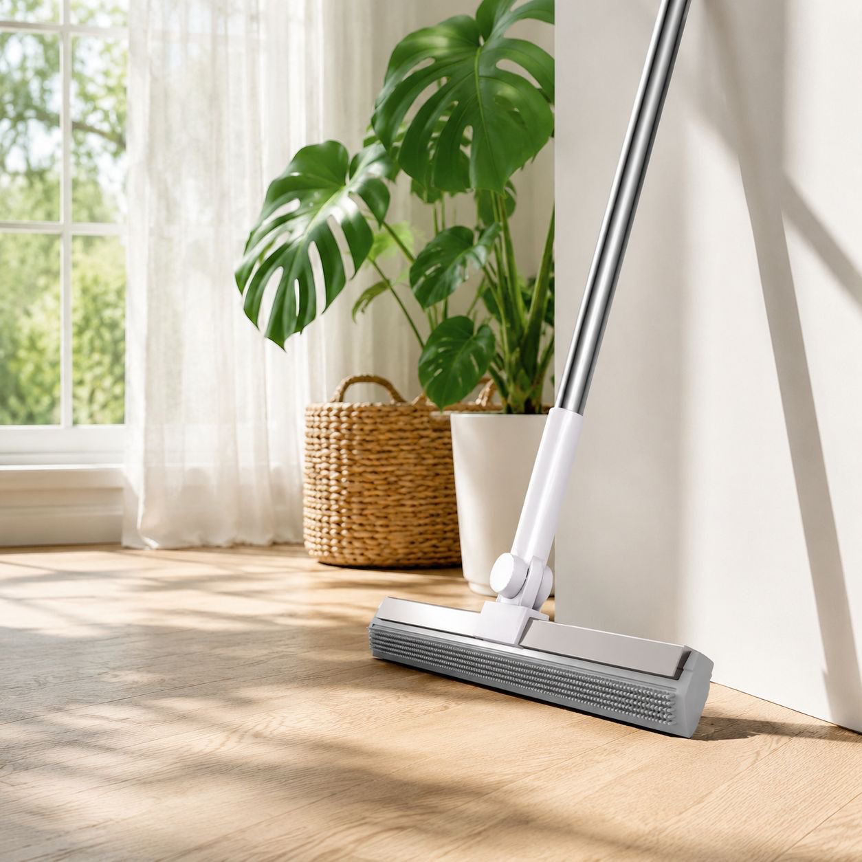 Durable Rubber Broom Head Home Cleaning Tool
