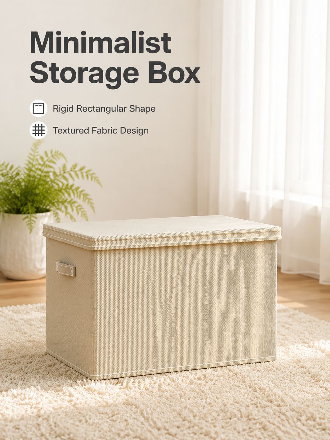 Large Foldable Fabric Storage Box for Wardrobes
