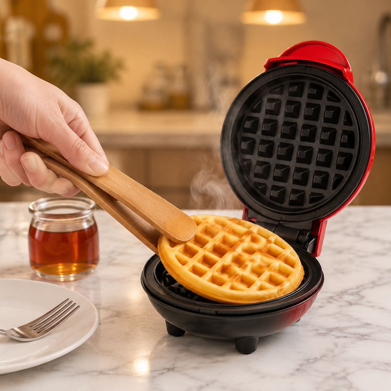 Multifunctional Mini Sandwich Waffle Maker Breakfast Bread Baker