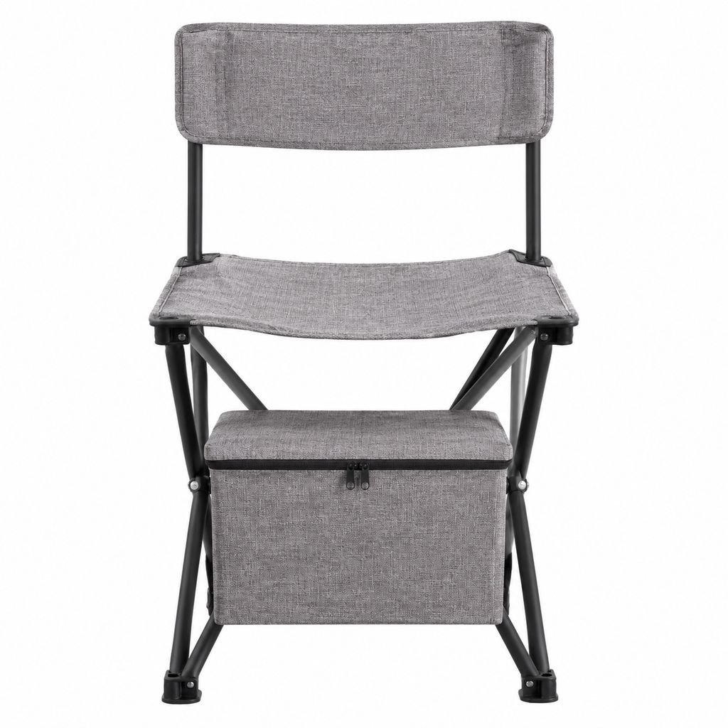 Silla plegable multifuncional con almacenamiento para botas