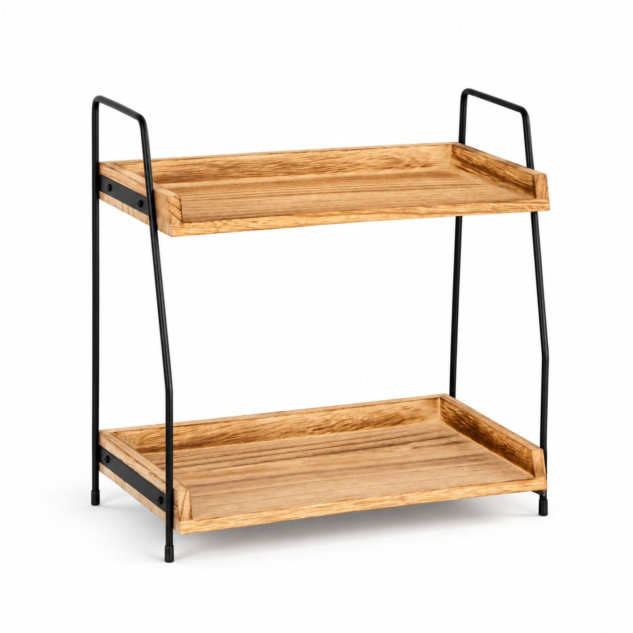 Double-Layer Storage Rack for Kitchen and Bathroom, Spice and Towel Organizer