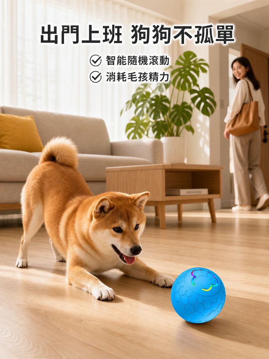 智能電動狗狗玩具球