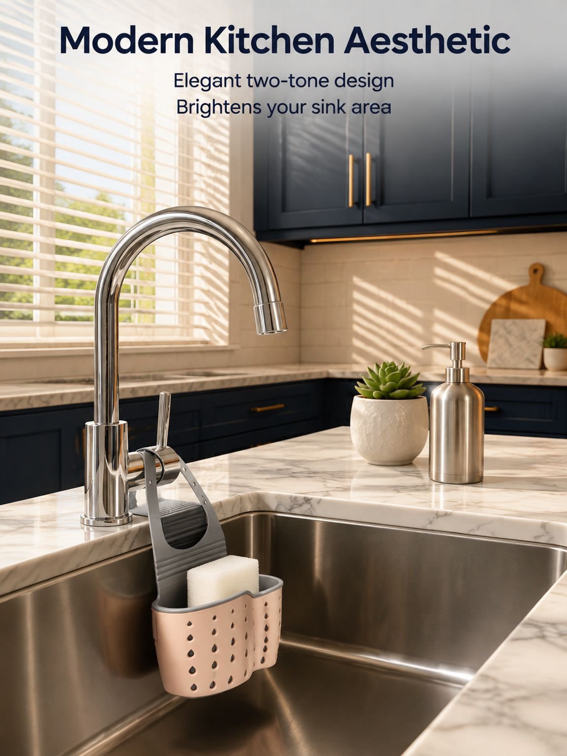 No-Drill Sink Caddy Organizer