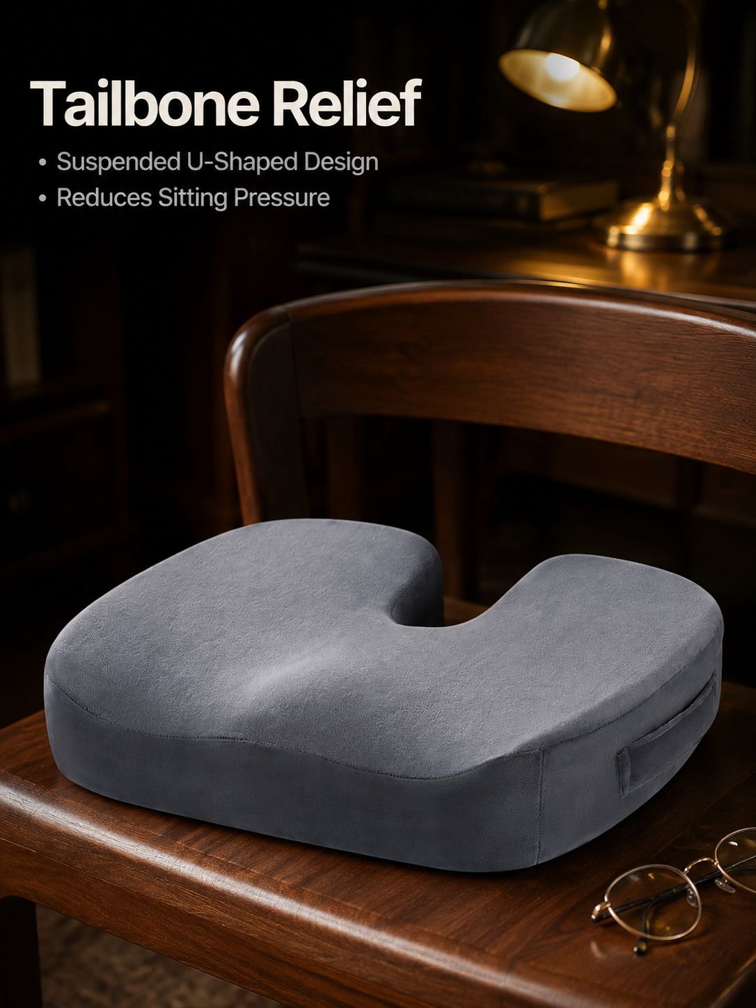 Tailbone decompression cushion