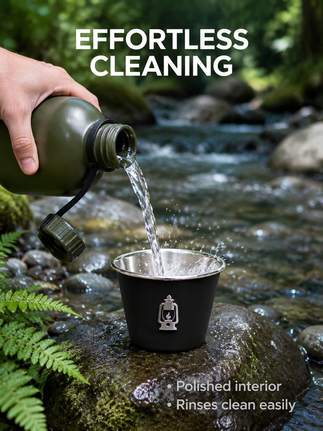 Lightweight portable drinkware set for camping trips