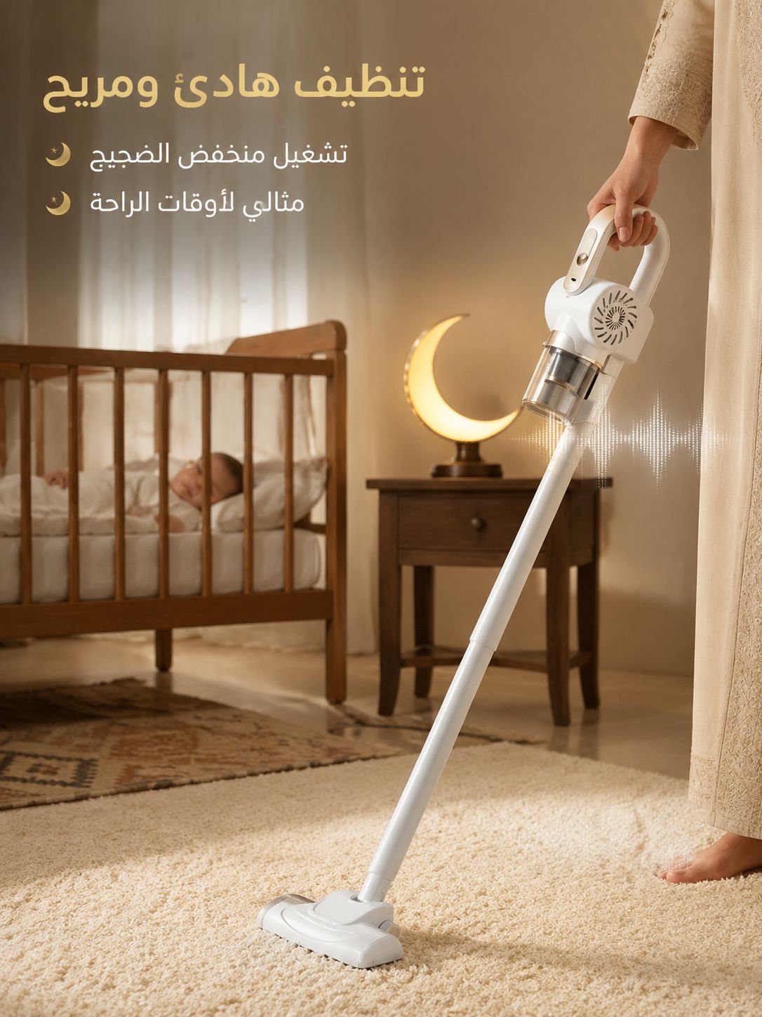  أحدث مكنسة 3 في 1 لاسلكية: شفط جبار وتعقيم UVC لمنزل صحي هادئ في رمضان ⭐✨