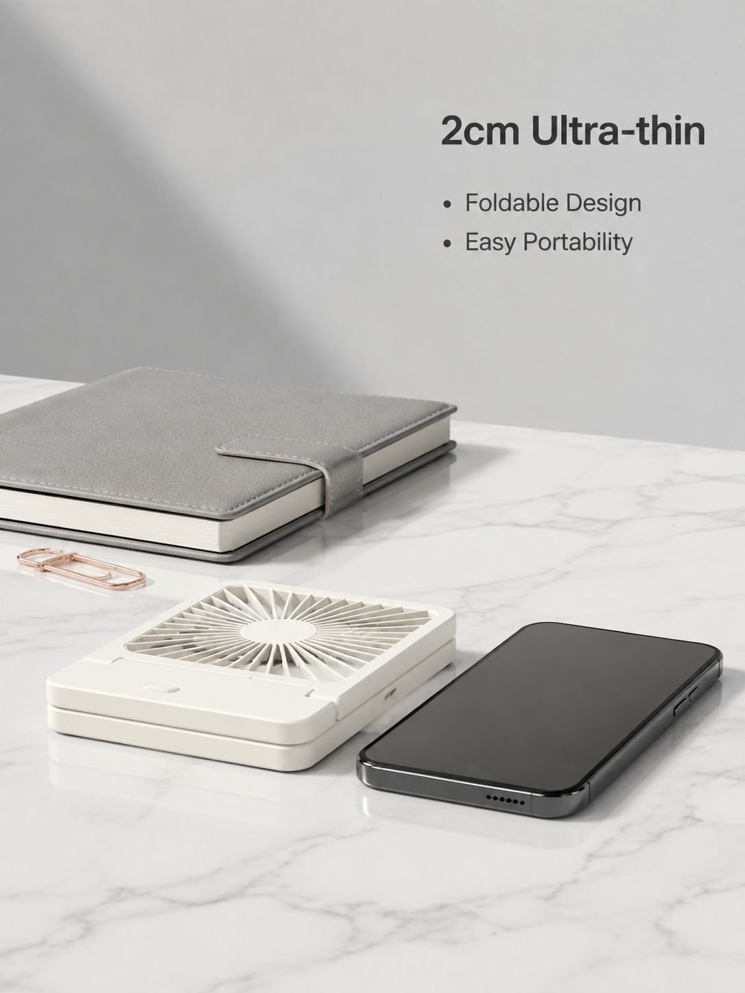 Mini portable desktop fan