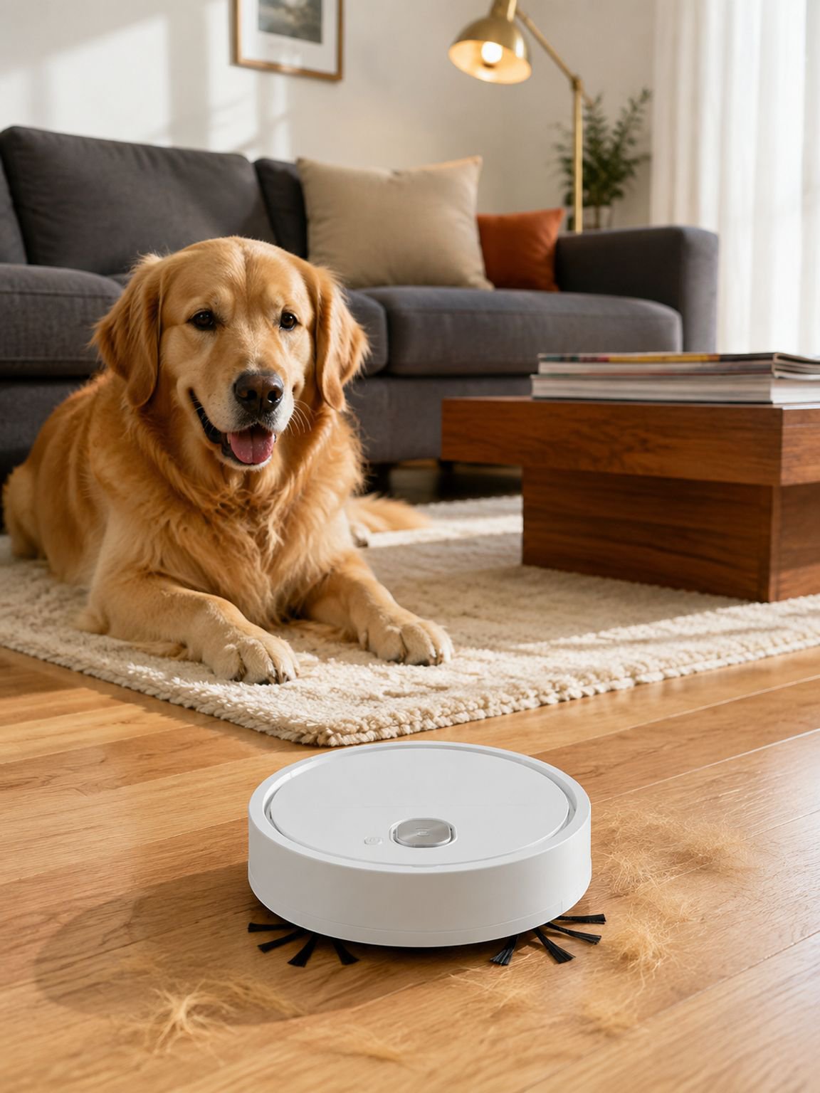 Automatischer Kehr-, Saug- und Wischroboter in einem