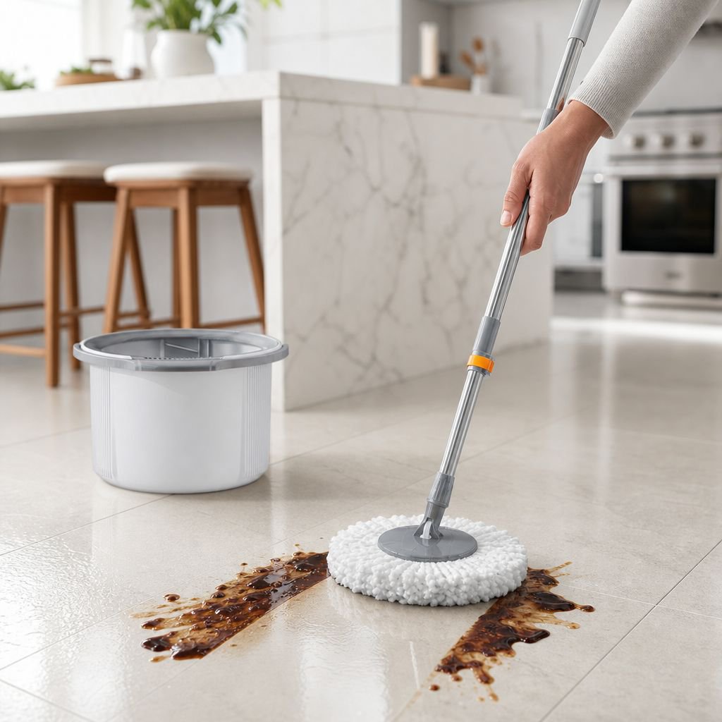 Versatile mop suitable for all floor types