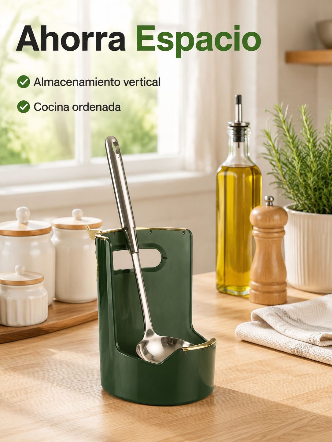 Estante para guardar cucharas y espátulas