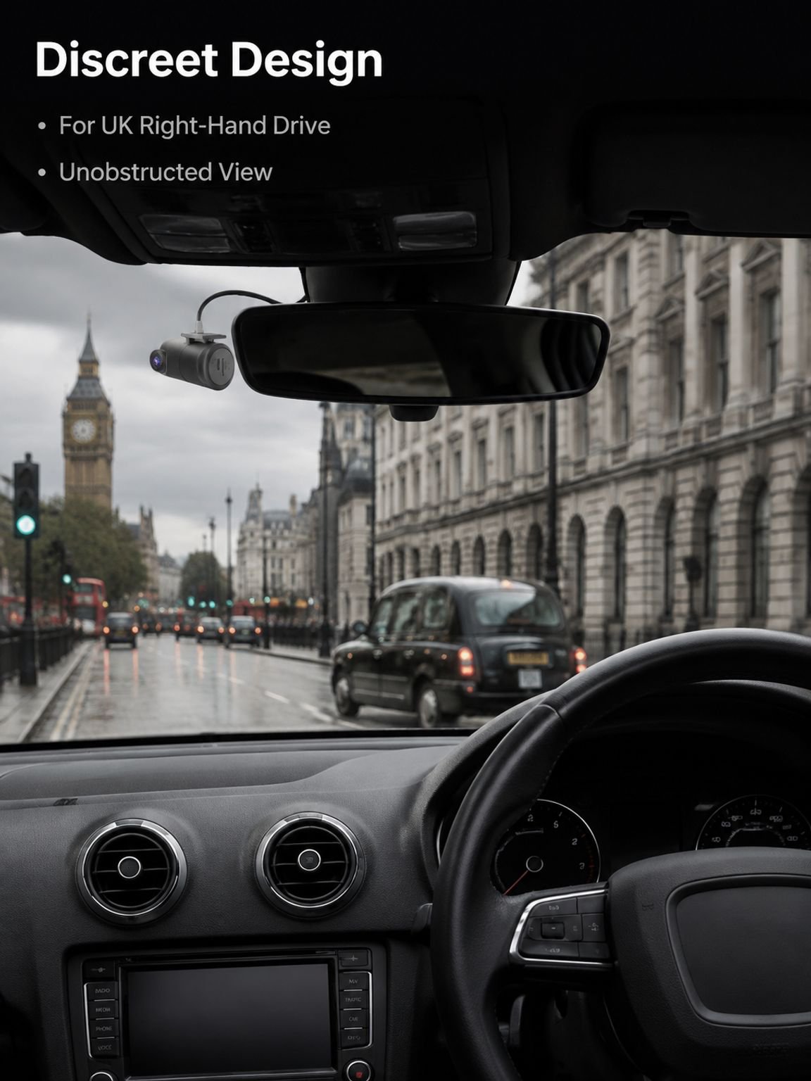 USB-compatible car camera with HD recording capabilities
