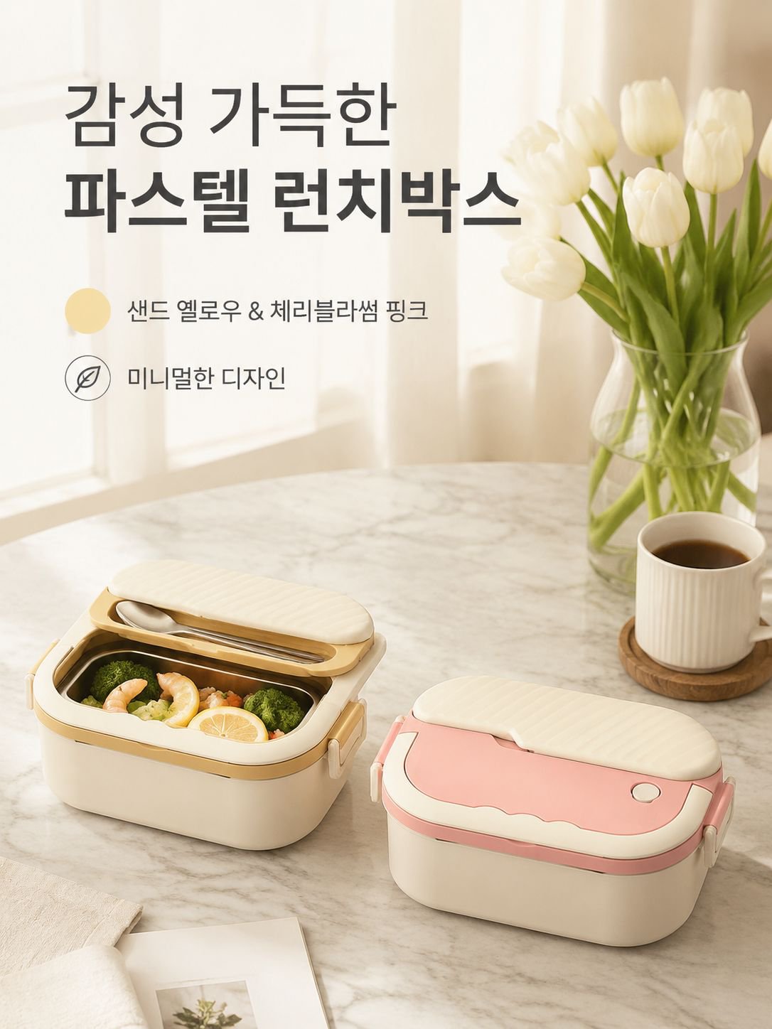 대용량 스플릿 스테인리스 도시락 상자