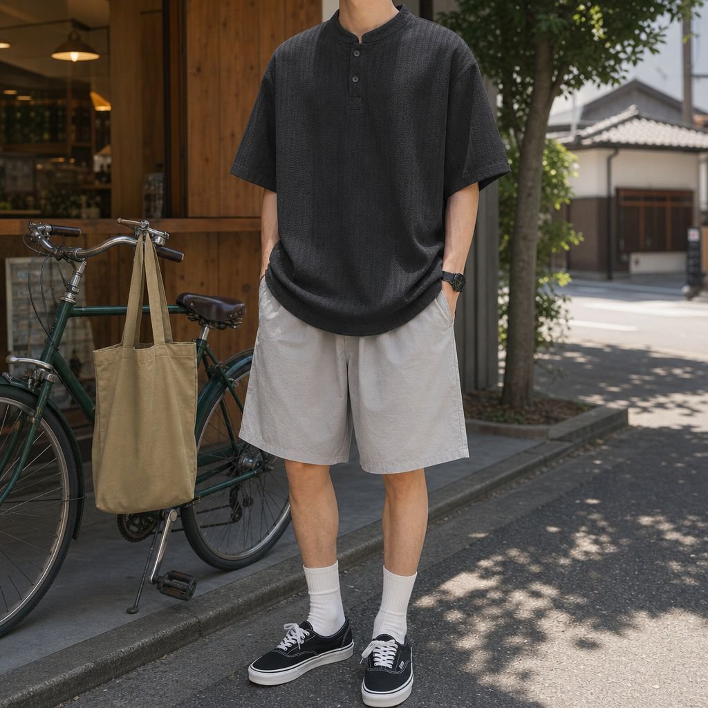 夏のアウトドアに最適なゆったりTシャツ
