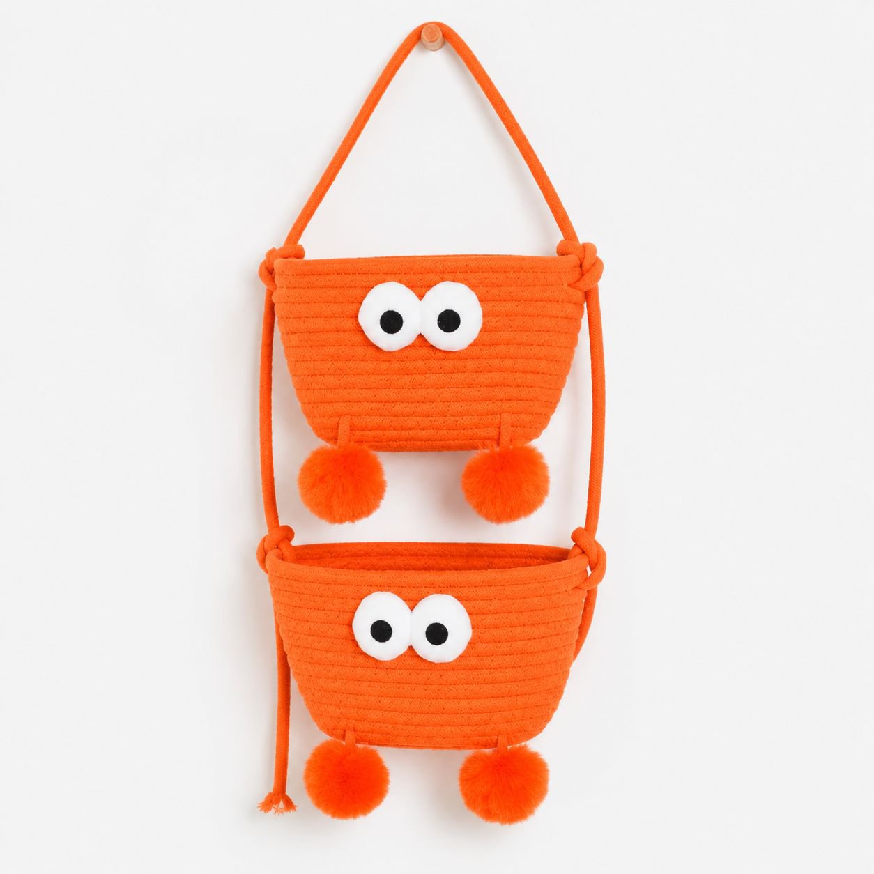 Dorm Room Wall-Mounted Storage Basket Organizer