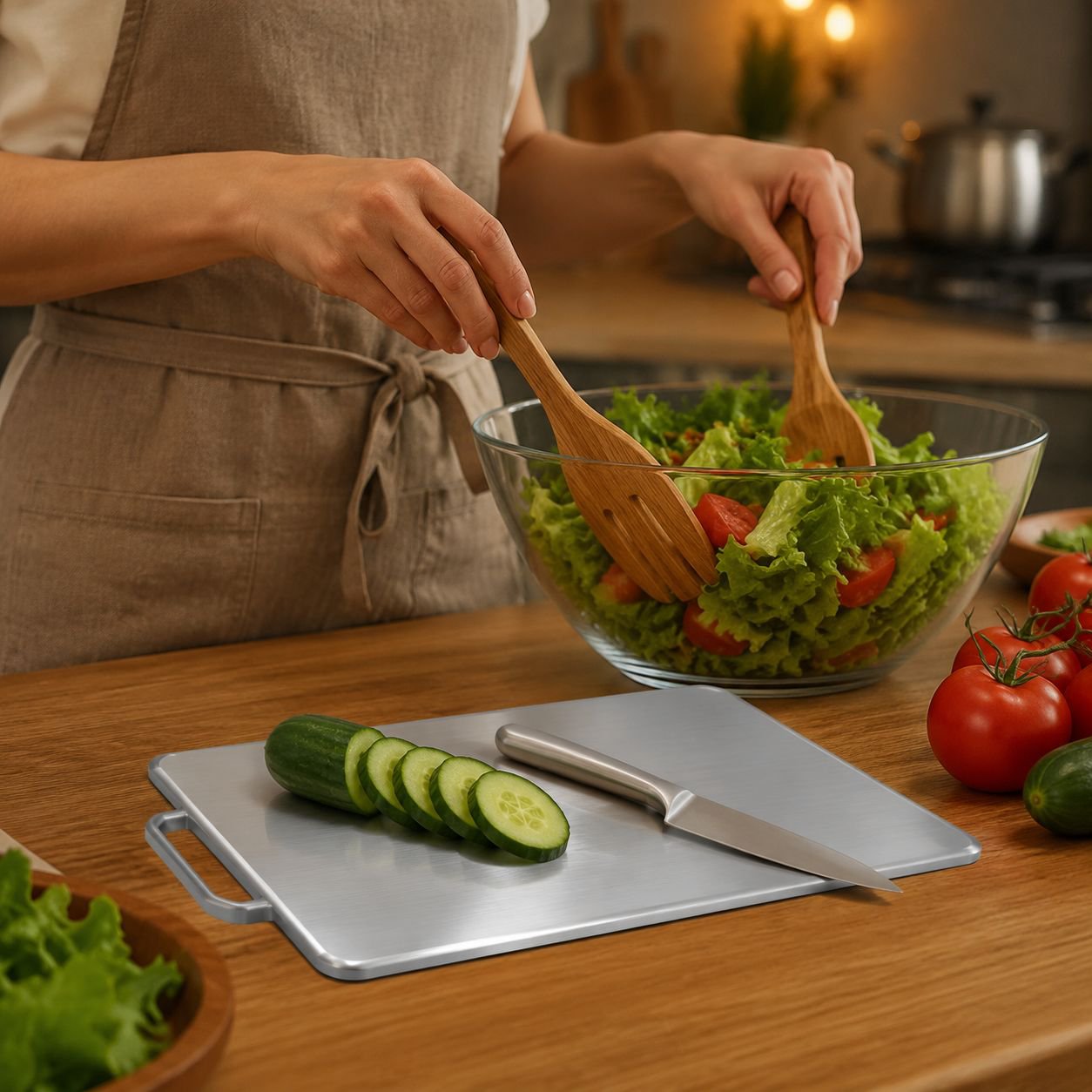 Modern kitchen chopping board with advanced antimold design