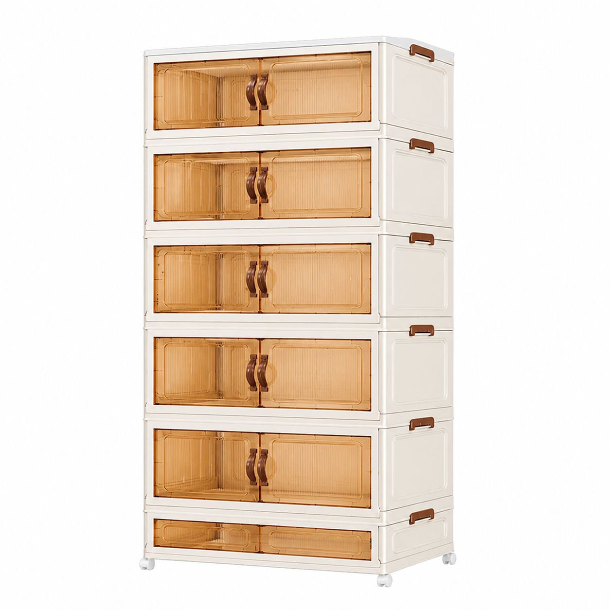 Home Multi-layer Folding Storage Cabinet, No Installation Simple Storage Box