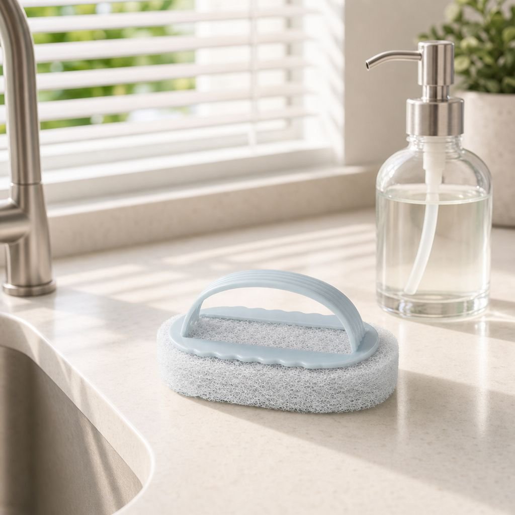 Sponge brush with handle