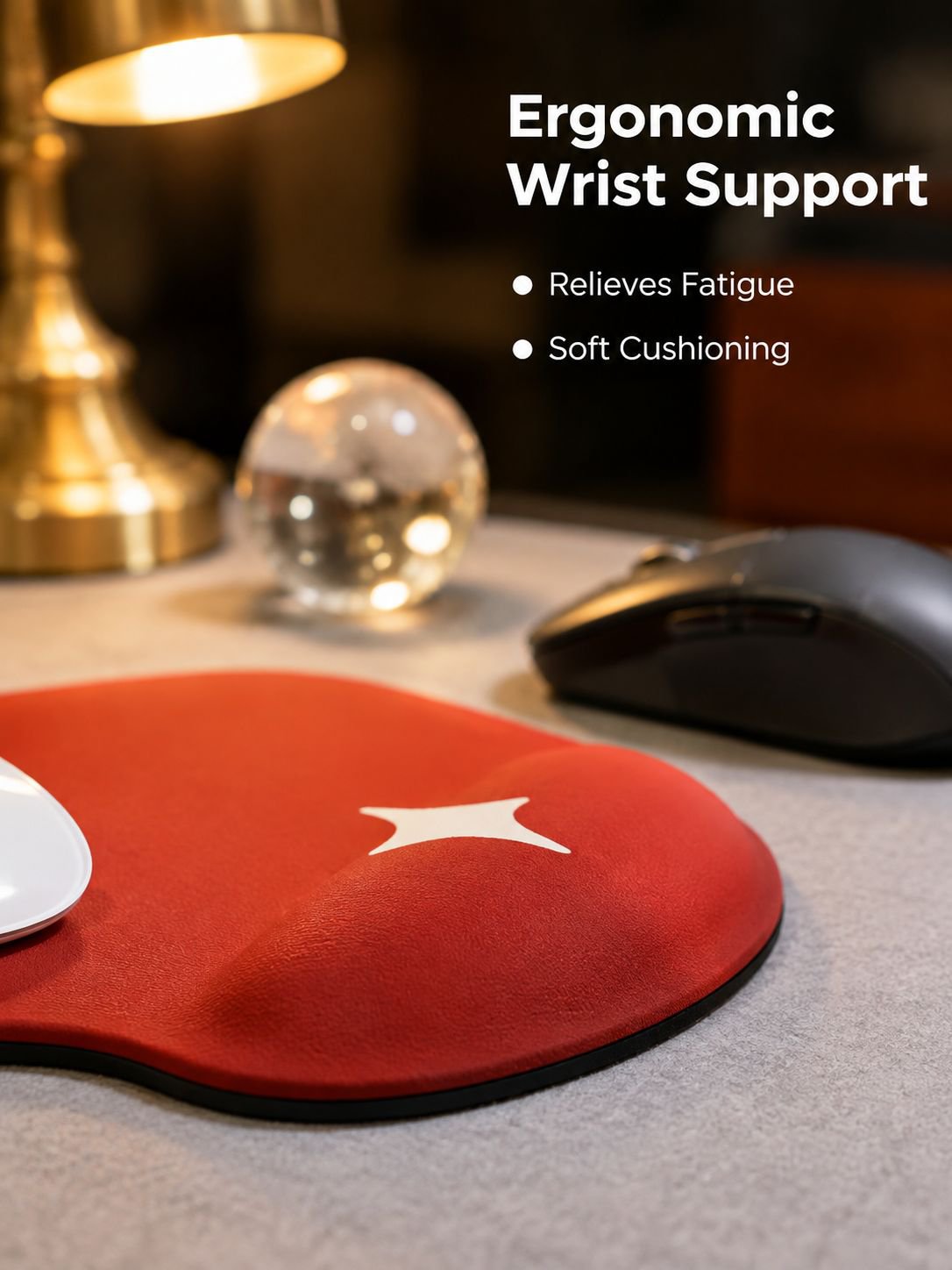 Wrist Mouse Pad Mouse Pad Pu Leather Cartoon Office Portable