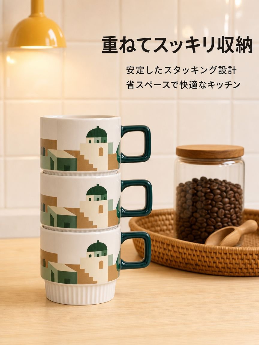 モランディ色のマグカップ