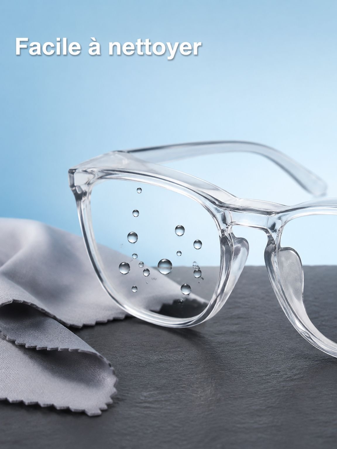 Enfant étudiant avec des lunettes bloquant la lumière bleue