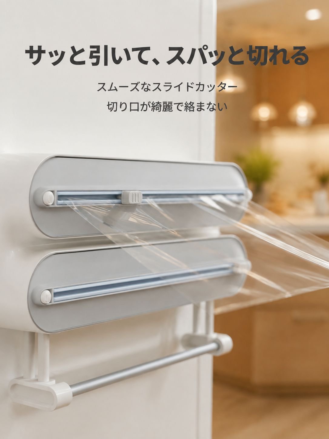 マグネット式ラップカッター