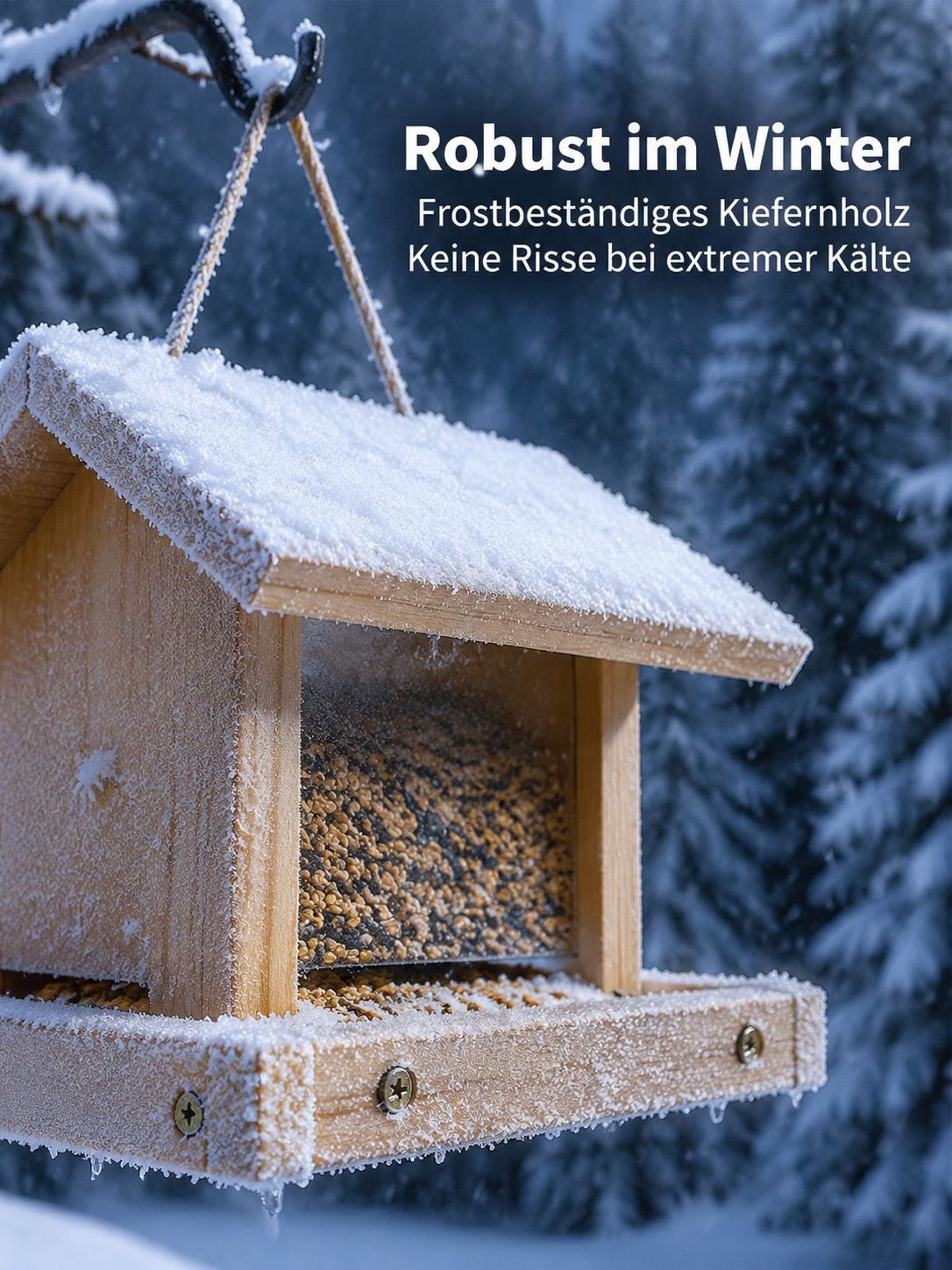 Nachhaltiges, handgemachtes Vogelhäuschen im Villenstil