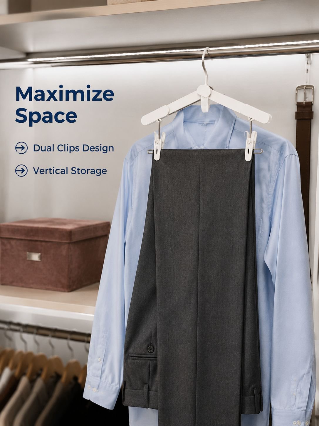 Seamless folding clothes hanger