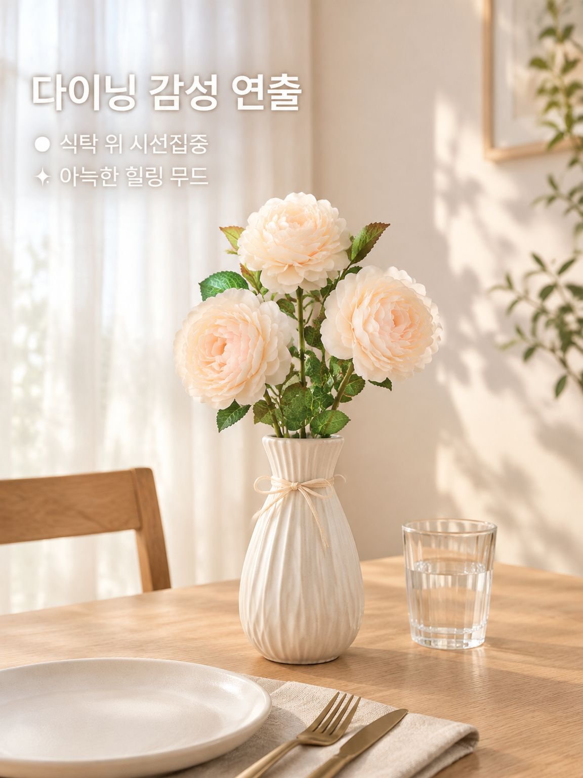 인조 장미 꽃 홈 데코