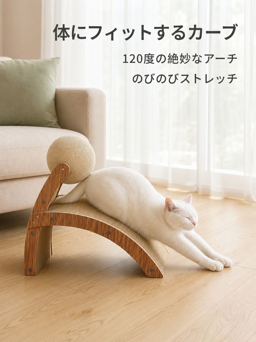 自分で遊べる耐久猫用おもちゃ 爪とぎ神器