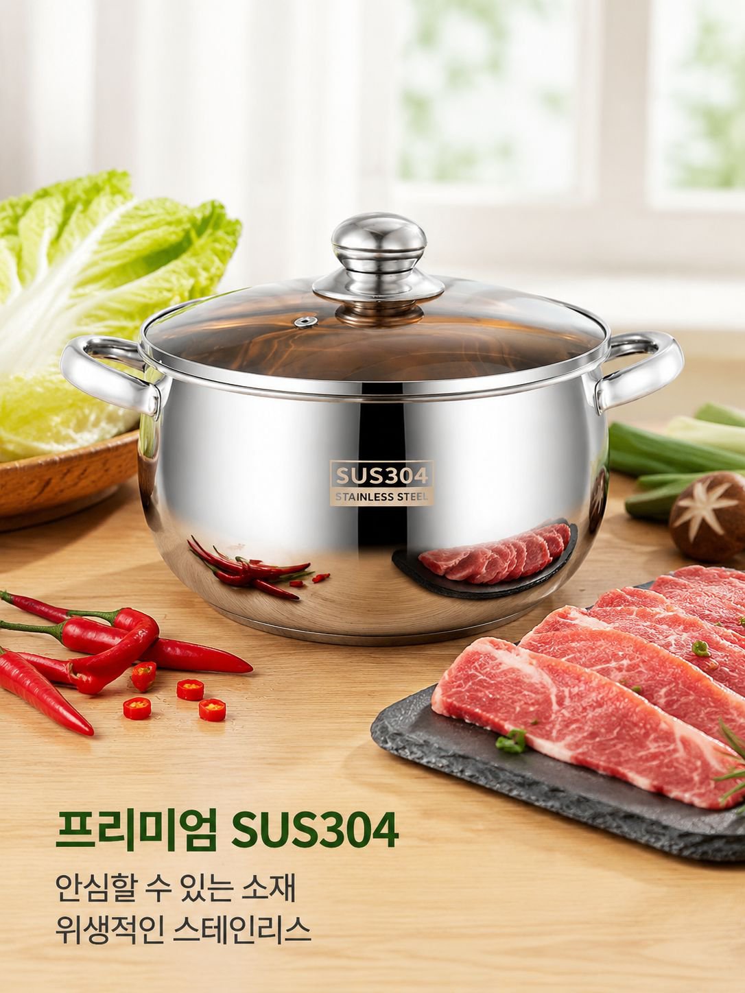 스테인리스 스틸 냄비