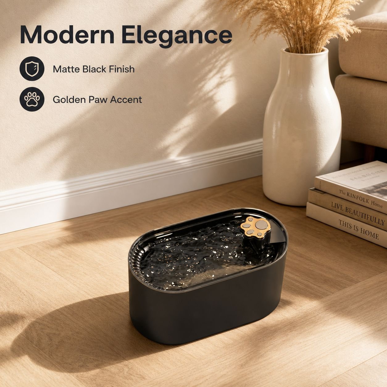 Smart Automatic Cat Water Fountain, Circulating Filter, Silent Pet Water Pump