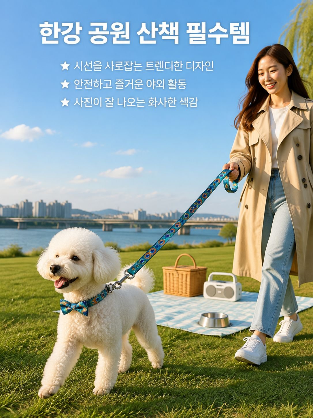 애완견 목줄과 리드줄