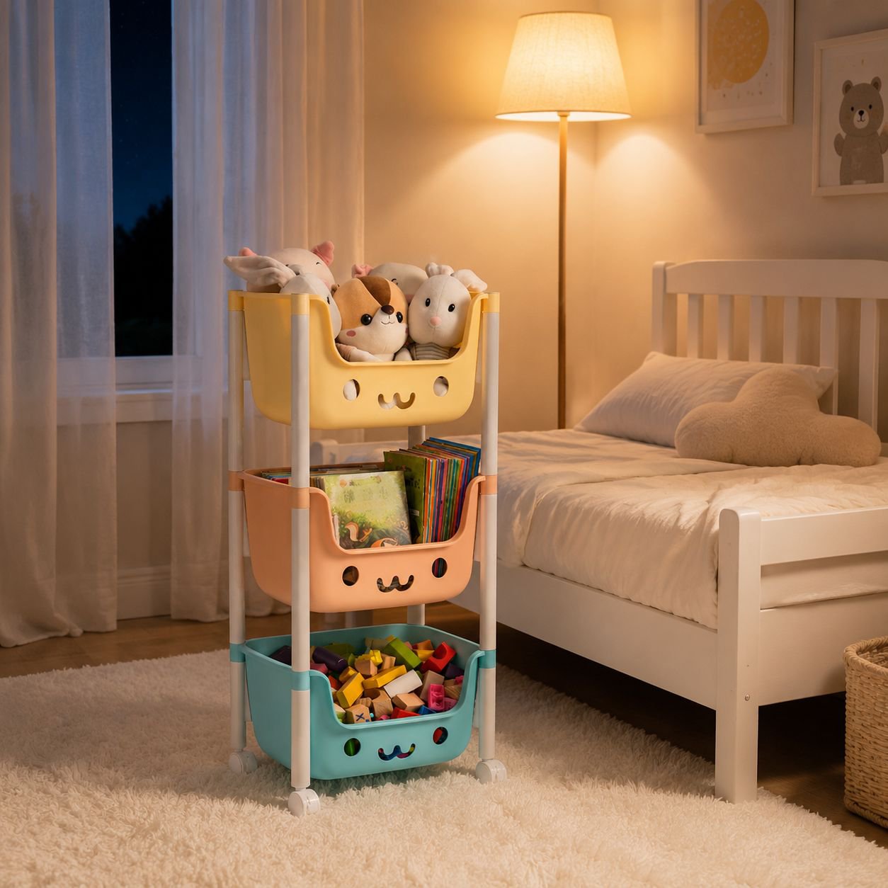 Multi-layer storage solution for children's toys and games
