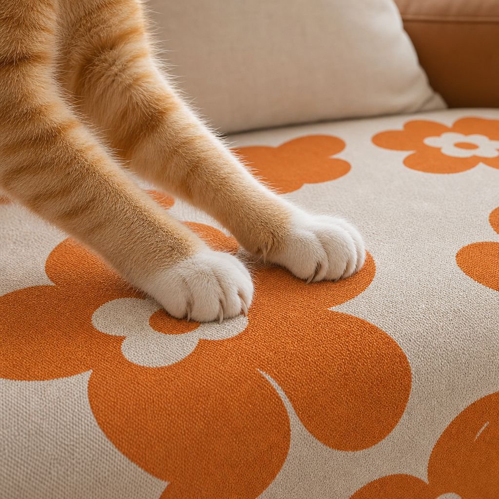 Nordic Style Full Coverage Sofa Cover Anti Cat Claw