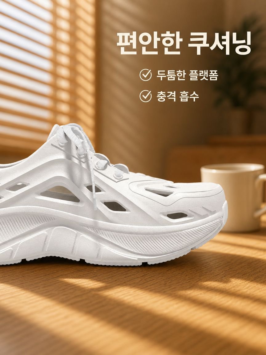 미끄럼방지 에어워시 남성용 여름 통굽 아웃도어 무취 무음 샌들