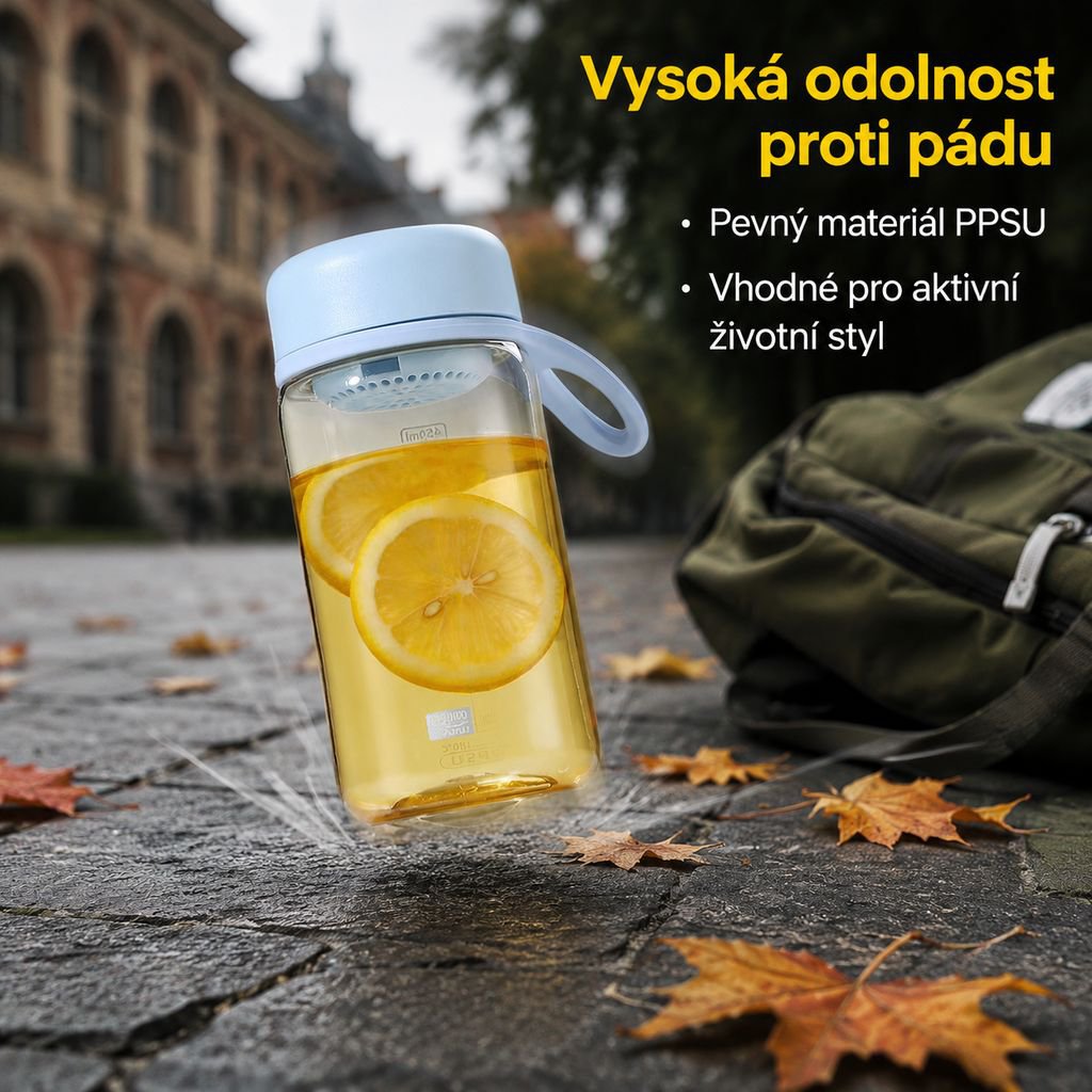 Protékající studentská láhev