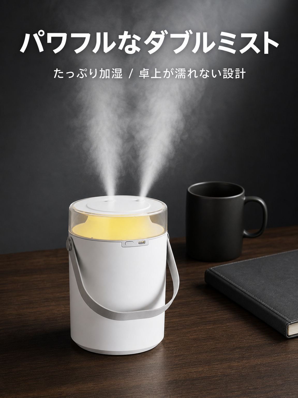 卓上用ミストムード加湿器